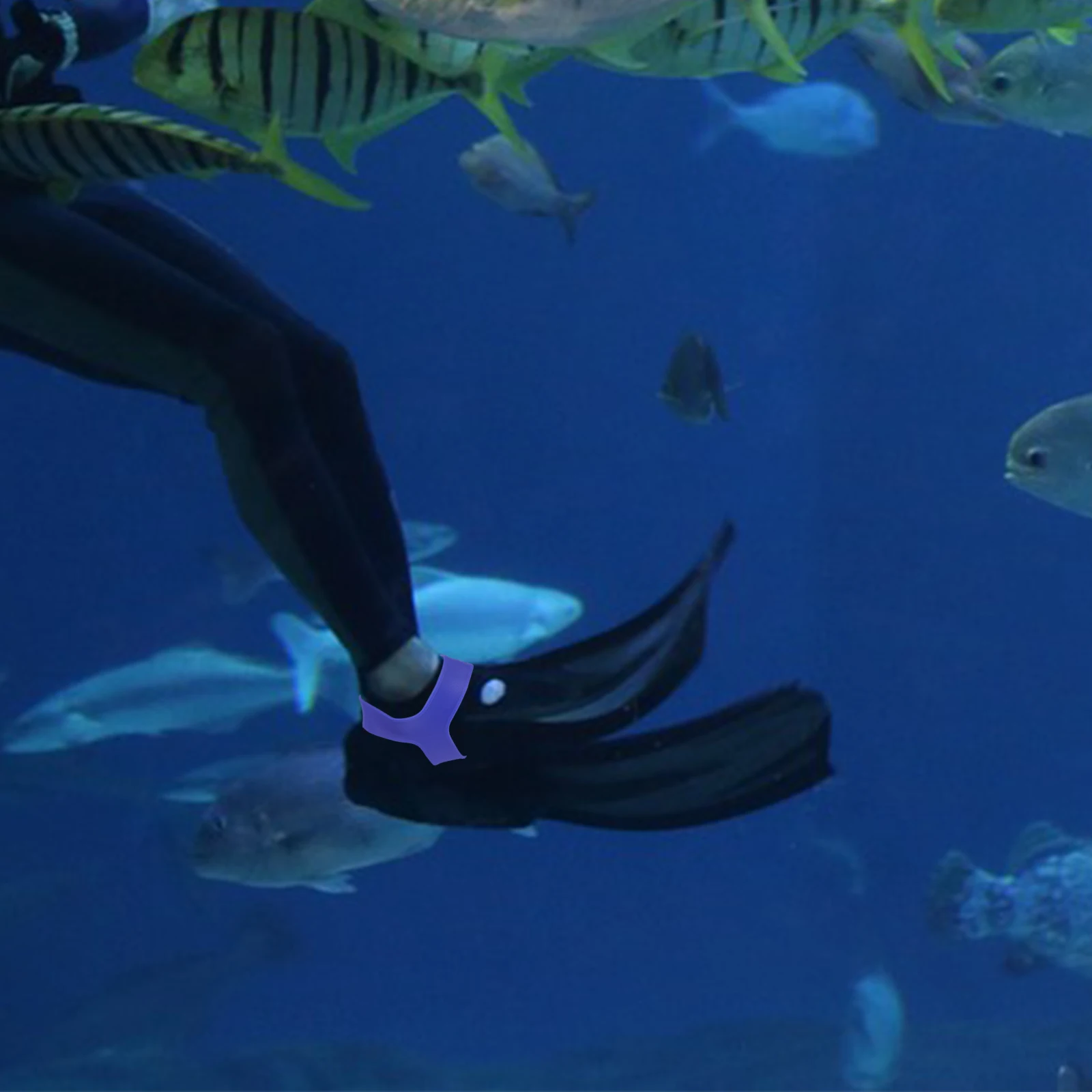 

Diving Fins Accessories Soft Silicone Heel Straps High Elasticity Comfort Fit Efficient Powerful Movement Underwater Fin Fixed