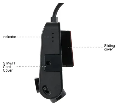 Dual Lens Dash Cam Echtzeit-GPS-Standort Lebhafter Videorecorder 4G