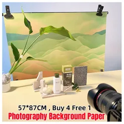 Photography Background Paper 57*87cm Double Sided Photo Backdrop Studio Accessories Christmas Prop Shooting Jewelry Food Product