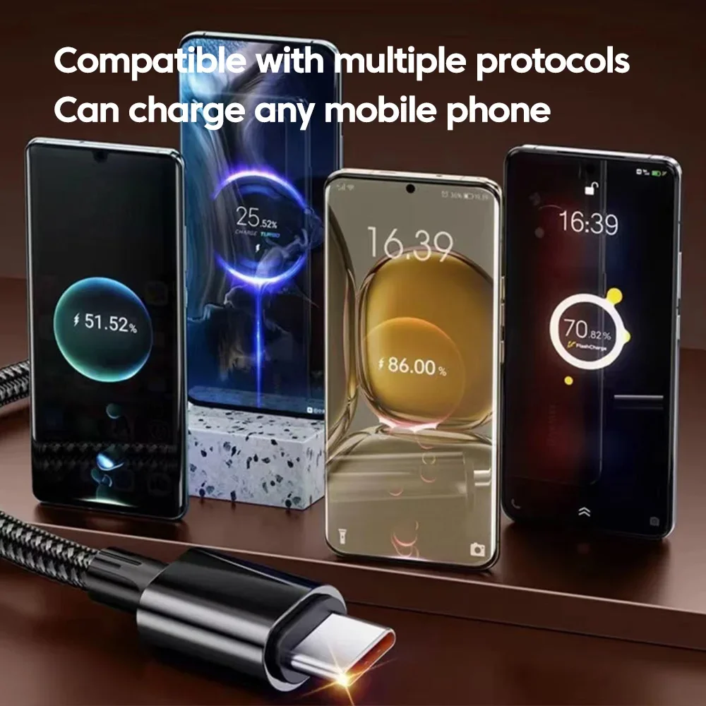 Olaf 120W USB To Type C Cable 90 Degree Elbow Mobile Phone Fast Charging For Xiaomi Huawei Redmi 6A USB C To Type C Data Cable