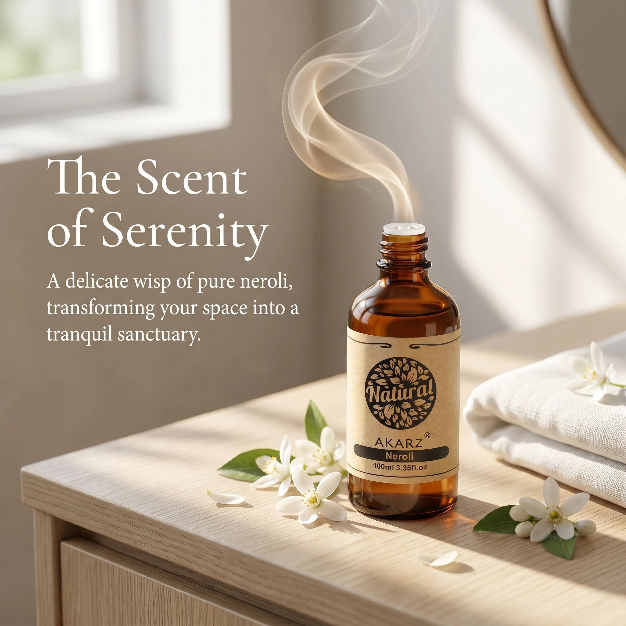 AKARZ Neroli Oil for Diffuser Solubility Handmade DIY Soap Scents Candle Scents Superior Quality Perfume Oil