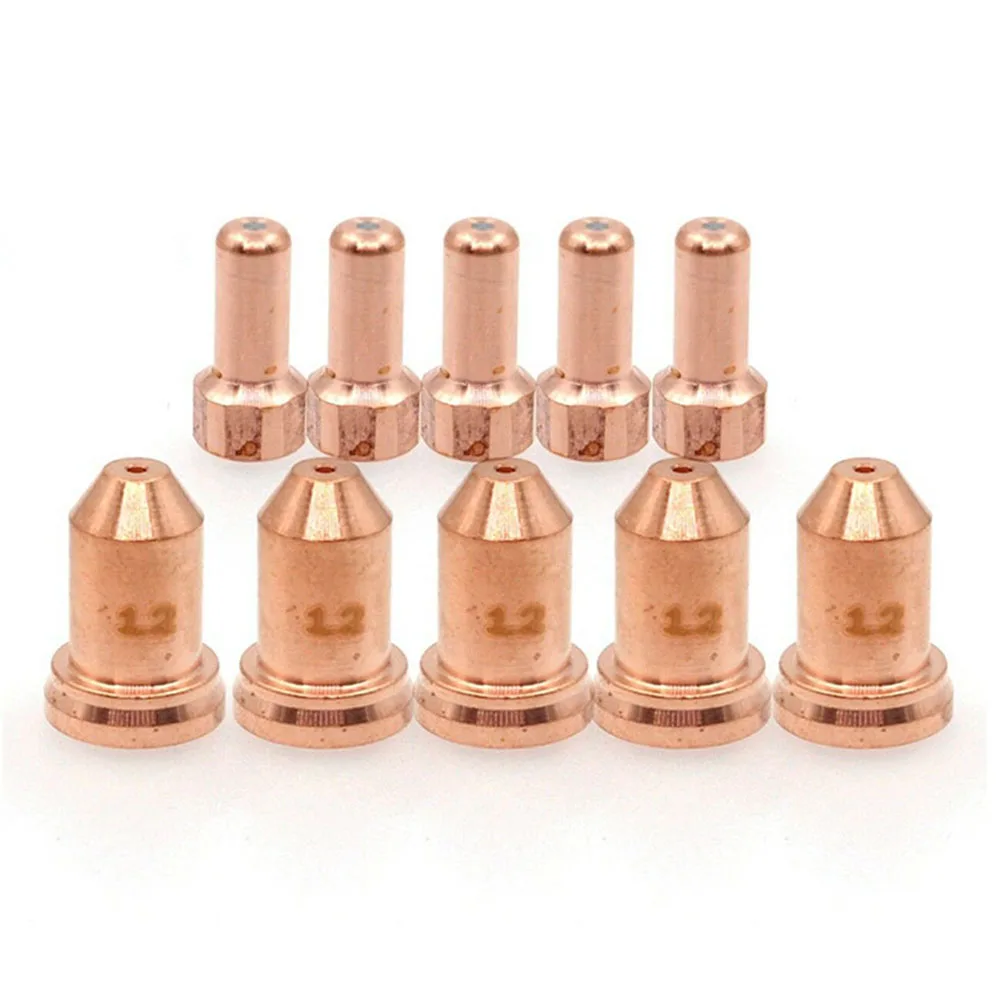 10pcs Plasma Electrode SC8004 Tip 51310.12 For Unimig  Cut 45 SC80 Torch Nozzle Brass Consumables Plasma Electrode Tips Welding