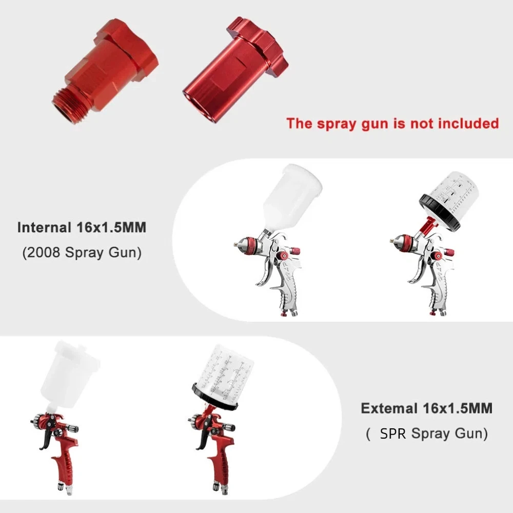 ถ้วยผสมสีแบบใช้แล้วทิ้งสำหรับปืนพ่นสีรถยนต์, ปืนพ่นสีระบบ HVLP ขนาด 20/27 ออนซ์ (600/800 มล.) ชุดพร้อม 15/25 ชิ้น