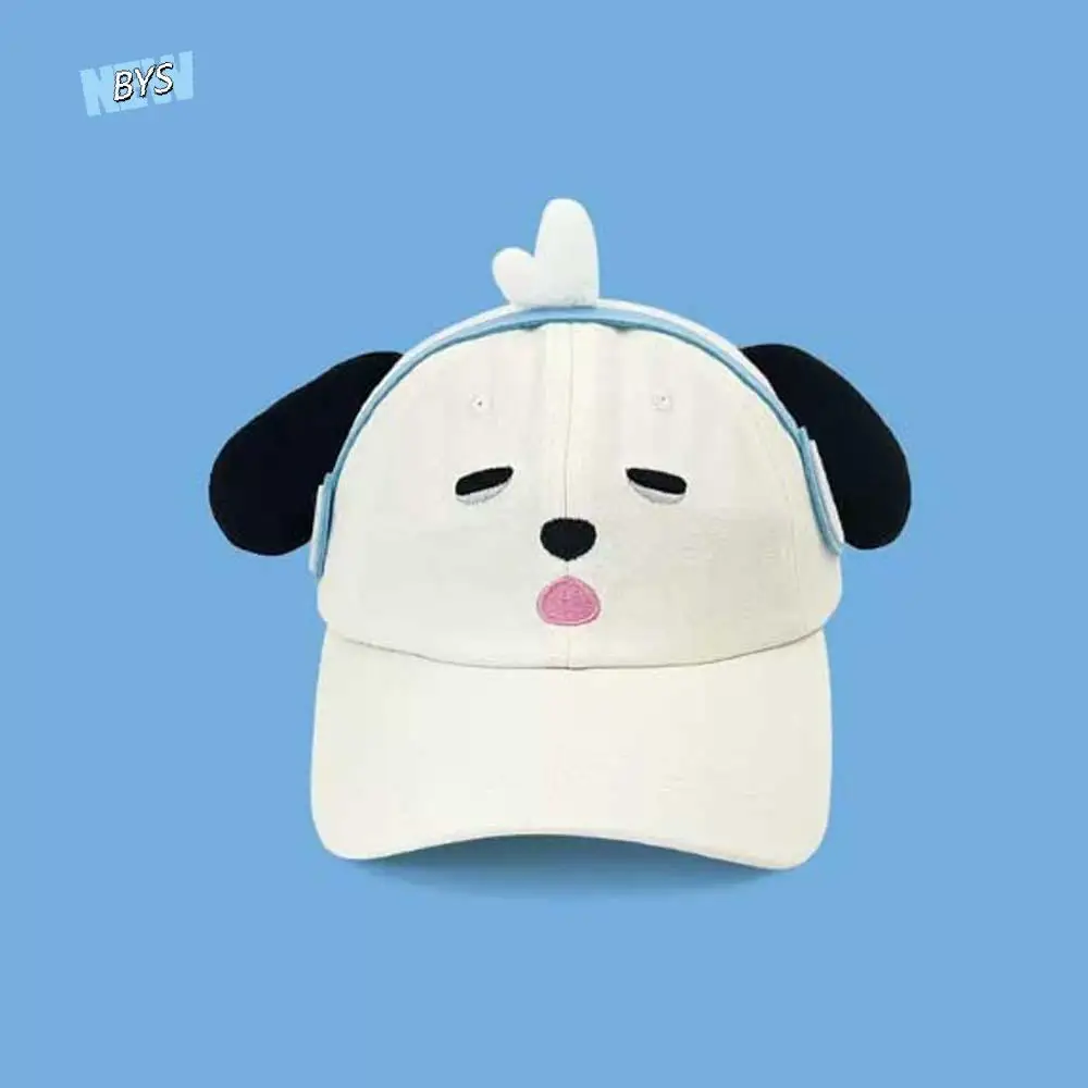 تنفس سماعة الكلب قبعة بيسبول الحلو قابل للتعديل جرو قبعة مع آذان كبيرة القطن التطريز نظارات جرو قبعة الشمس قناع