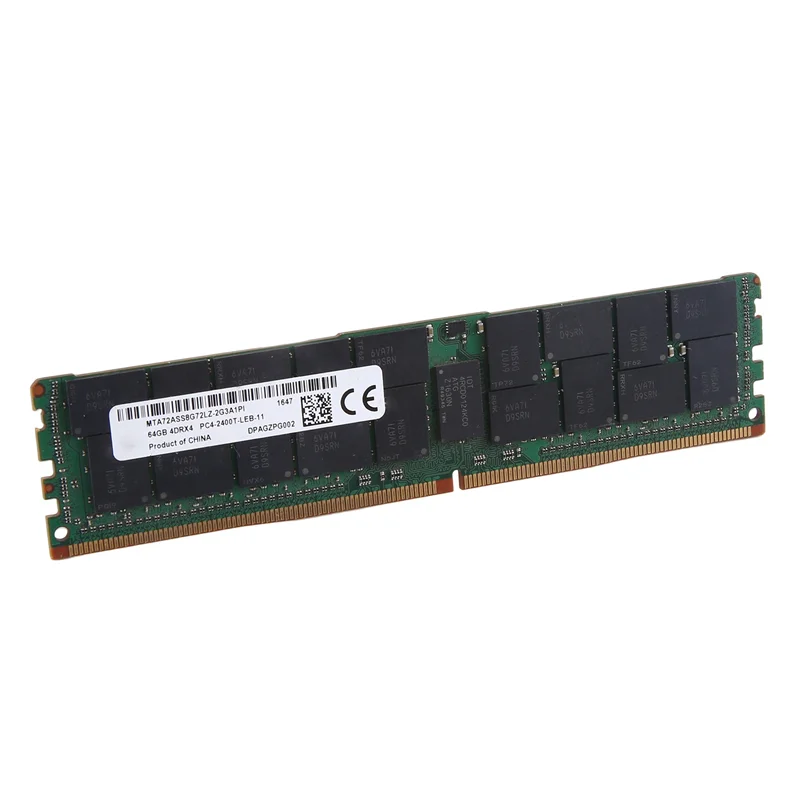 Parti di ricambio da 1 pezzo per memoria RAM server MT 64GB DDR4 2400Mhz PC4-19200 288PIN 4Drx4 RECC memoria RAM 1.2V REG ECC RAM