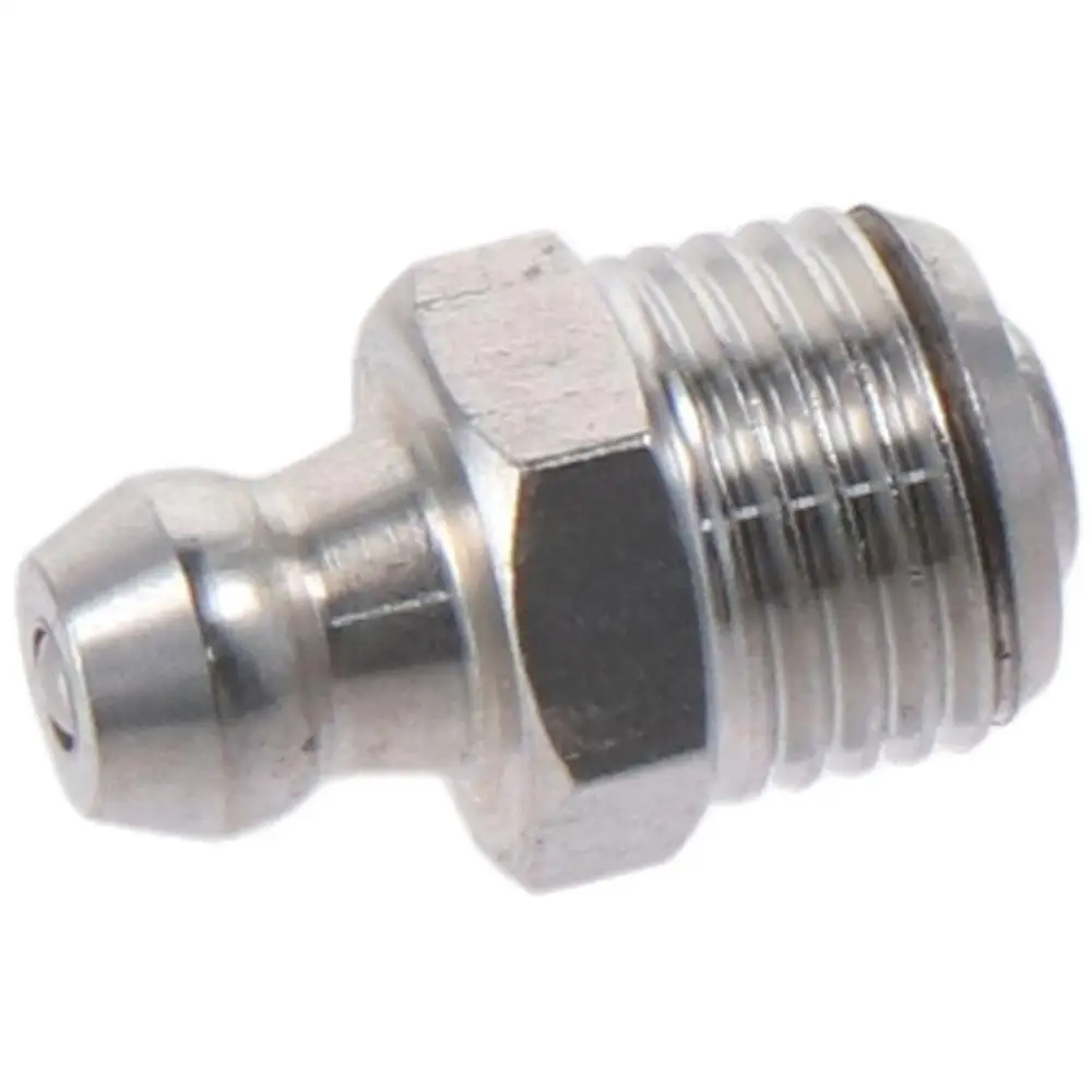 10pcs Stainless Steel Straight Grease Fitting M6 x 1mm Thread M8 x 1mm Thread Hydraulic Grease Nipple Silver M10 x 1mm Thread