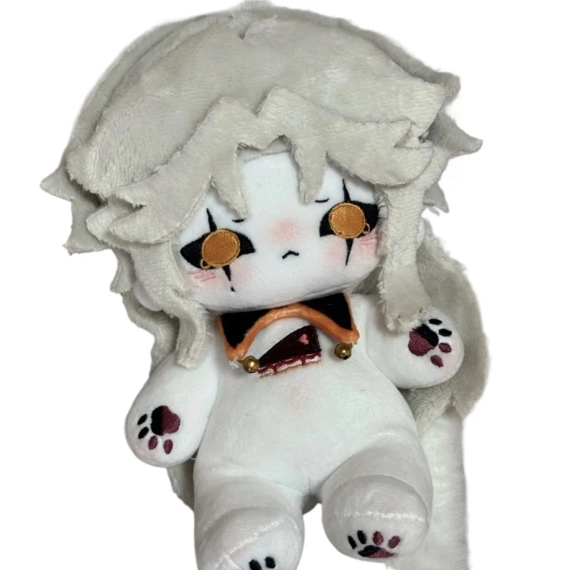 20cm Anime Game Attributes Pierrot Kawaii Cosplay Cotton Doll With Skeleton Cartoon DIY Toy Figures Fans Collection Decor Gifts