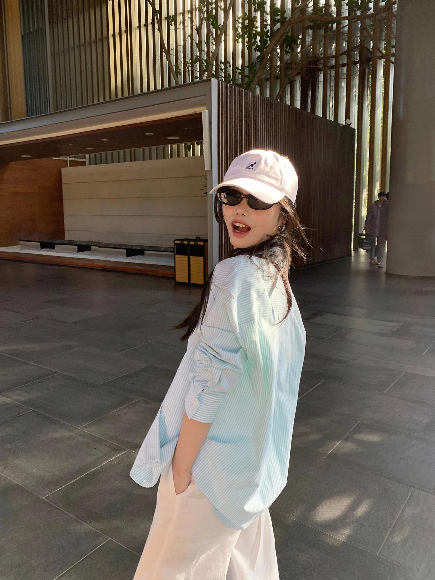 

Comfortable Classic Striped Long Sve Women's irt Loose Lazy Feel Pure Cotton Top Casual Sle Spring Collection