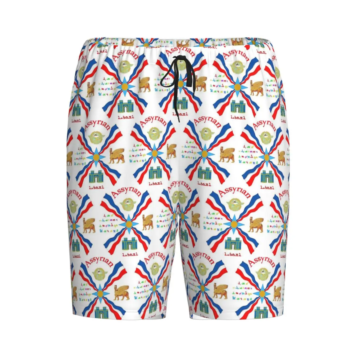 

Custom Luxury Assyrian Suryoyo Flag Shorts Sleeping Pants Men Pajama Pants Lounge Sleep Sleepwear Bottoms