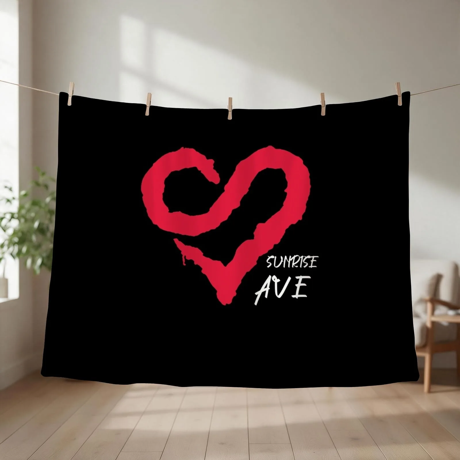 sunrise ave lovers Throw Blanket couch cozy soft plush fuzzy picnic outdoor blanket