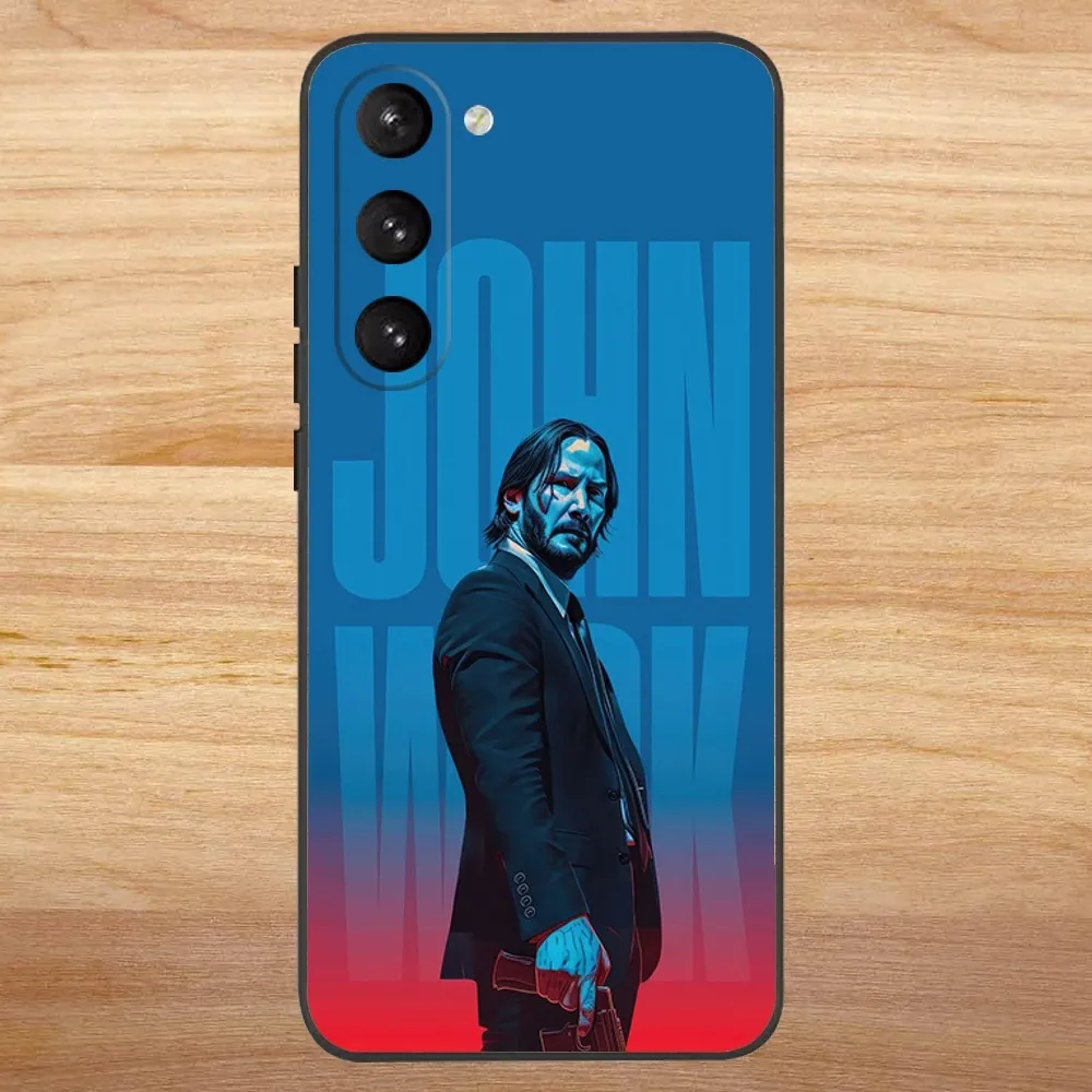 Film J-John W-Wick Bab Phone Case for SamsungS24,S23,S22,S21,S20 Ultra Pro S10,S30Plus,20 Ultra Black Cover