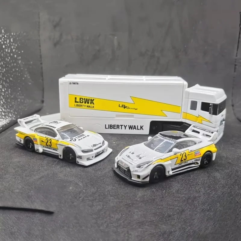 

Новая распродажа, оригинальные горячие колеса, транспортная флот Nissan R35, наборы высококачественного сплава, маленькая автомобильная железная нижняя резиновая шина, детские подарки