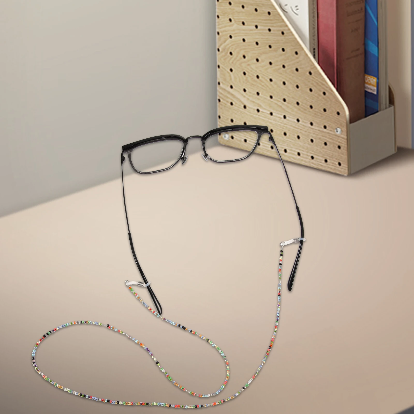 

2Pcs Glasses Eyeglasses Holder Anti-Lost Glasses Rope Anti-lost Rope Lanyard Around Neck Women Child Green Acrylic Durable