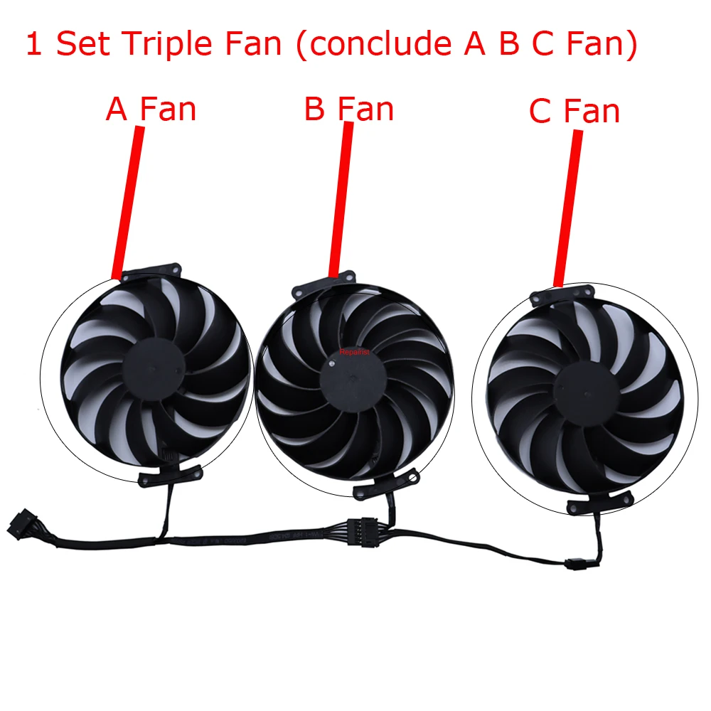 95MM CF1010U12S,Graphics Card Fan,VGA Cooler,For ASUS ROG STRIX RTX 3090 24G GAMING,ROG STRIX RTX3080 12G GAMING,RTX 3070 8G V2