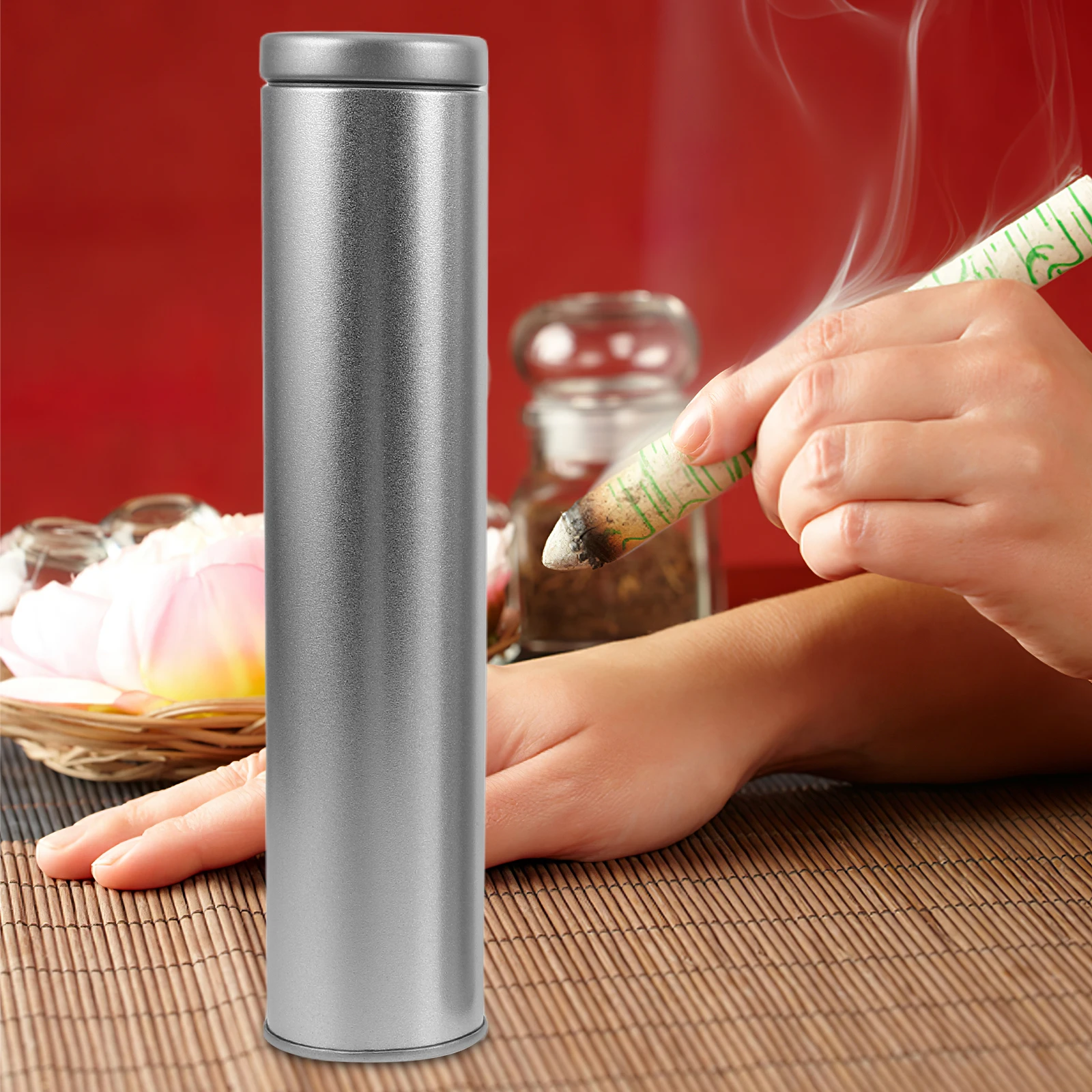 Soporte de extintor de moxibustión, soporte de quemador portátil para dispositivo de extinción de incendios de palo Moxa seguro, 3 uds.