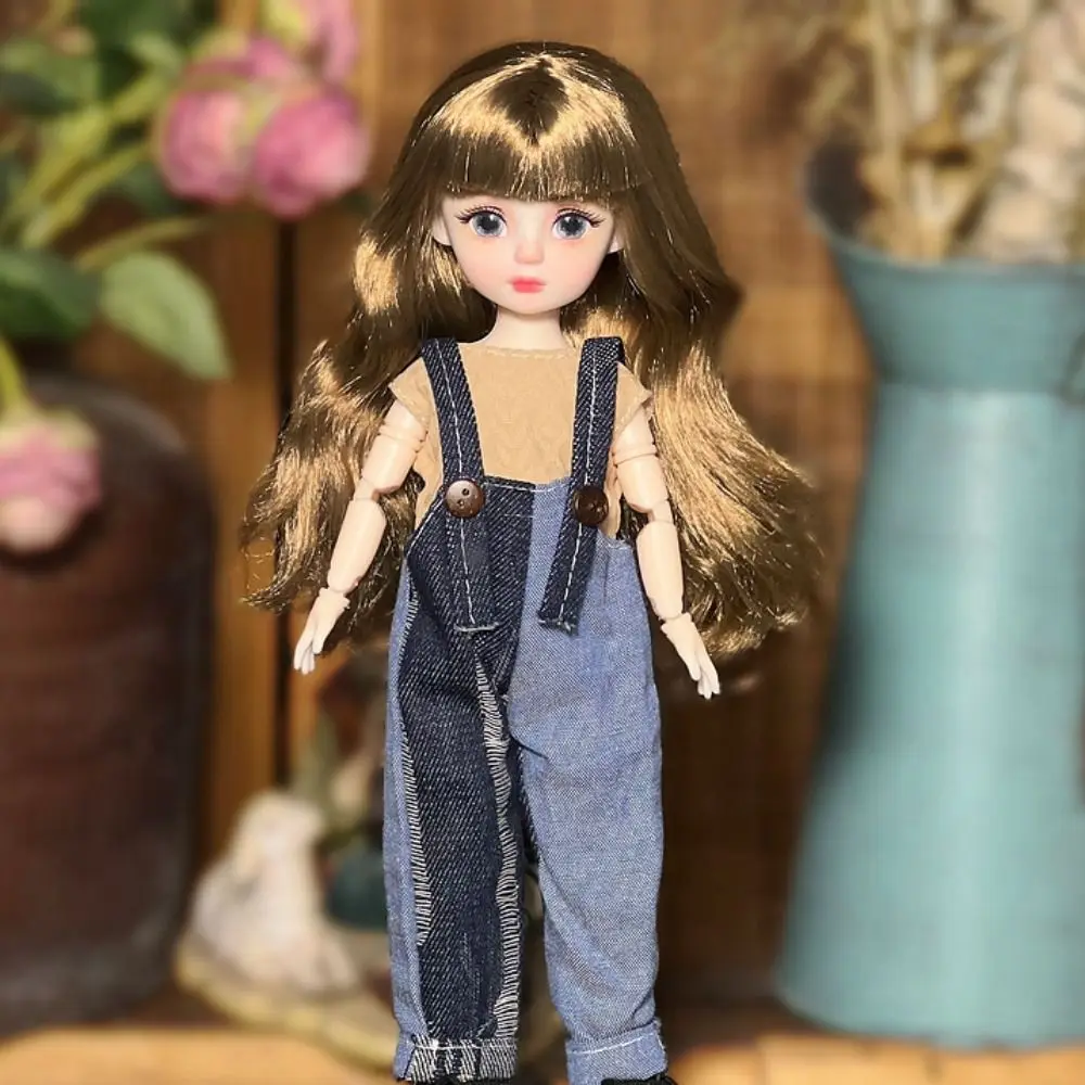 

1 Set 1/6 SD 30cm Bjd Doll with Clothes Attractive Eyes Long Hair Princess Dress Up BJD Dolls Anime Ball Jointed