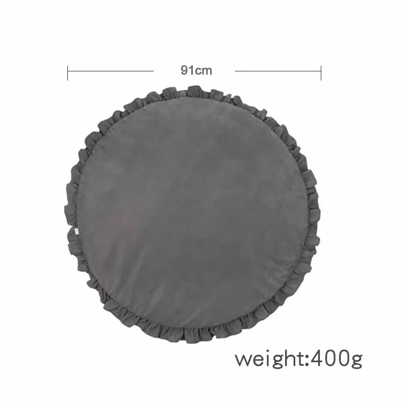 Okrągła mata do zabawy dla niemowląt Bawełniany koc do zabawy Podkładka do raczkowania Dywanik dla niemowląt Aktywność na siłowni Noworodek Rekwizyty fotograficzne Playmat Carpet