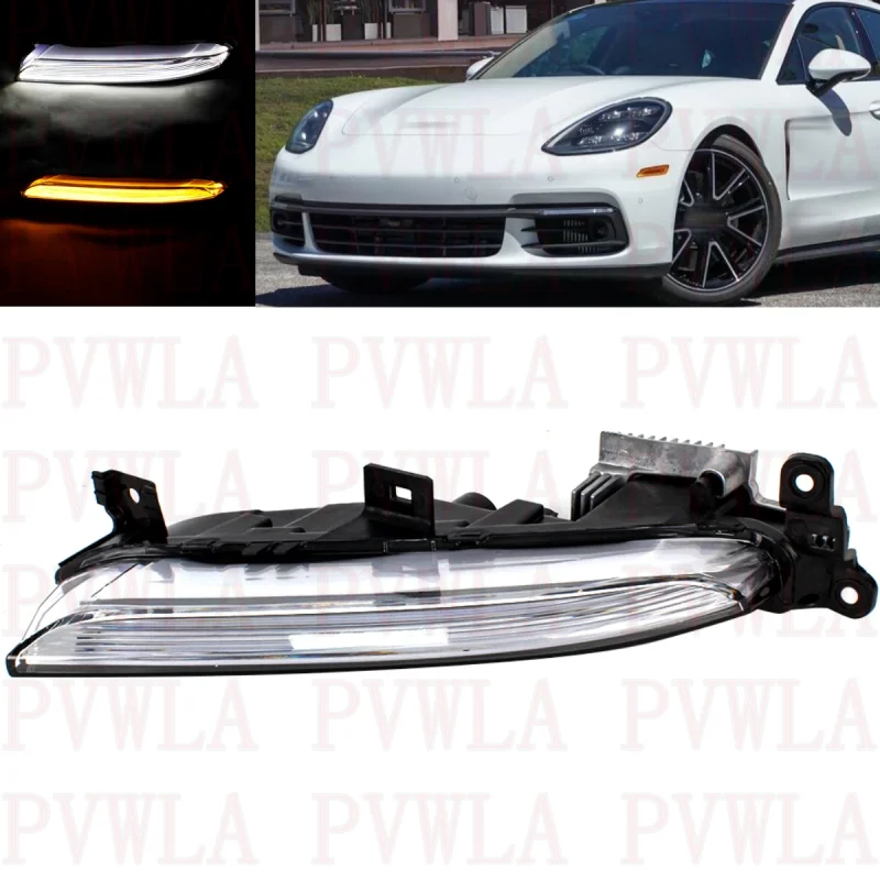 

For Porsche Panamera 2018 2019 2020 Left Side Front LED Fog Lamp DRL Daytime Running Light car accessories 971953041H