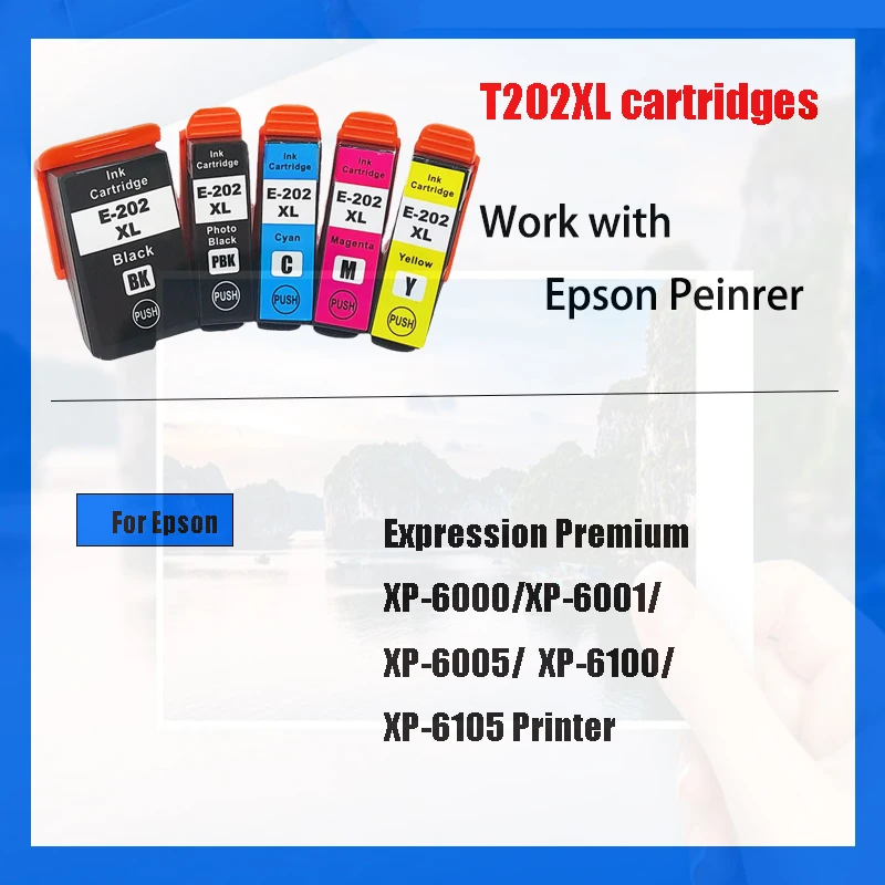 Imagem -03 - Einkshop Europa para Cartuchos de Tinta para Epson Epson Xp6100 202xl Xp6100 Xp-6105 Xp-6005 Xp-6000 Xp6100 Xp6000 Xp6005 Impressora