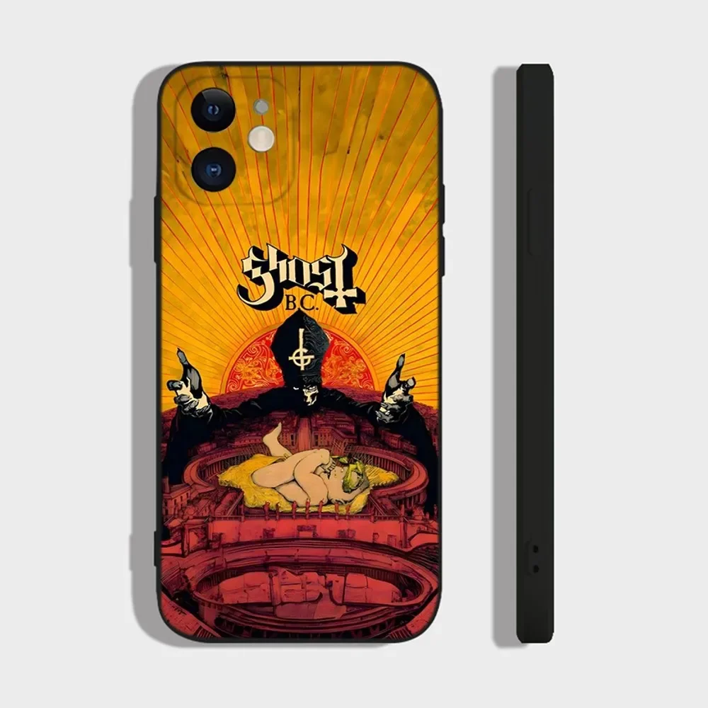 Ghost Heavy Metal Band Phone Case For iPhone 16,15,14,13,12,11 Plus,Pro,Max,XR,XS,X,7,8 Plus,SE,Mini Silicone Soft