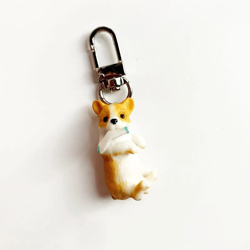 Steel Fun Jewelry Cute Holding Branch Cat Keychain Three Dimensional Cartoon Koki Creative Key Chain For Women Handbag Pendent