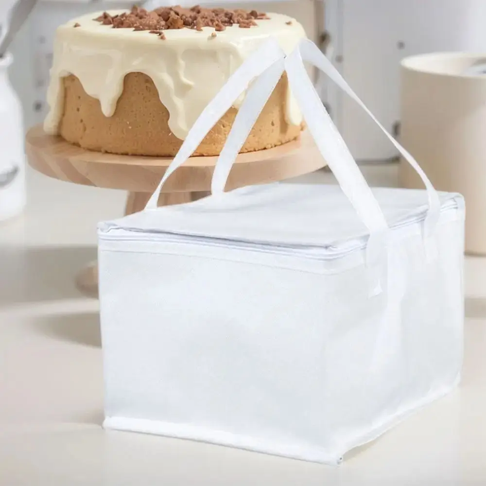 New Portable Insulated Thermal Cooler Bag Tin Foil Zip Drink Storage Solid Color Lunch Bag Outdoor Camping Picnic