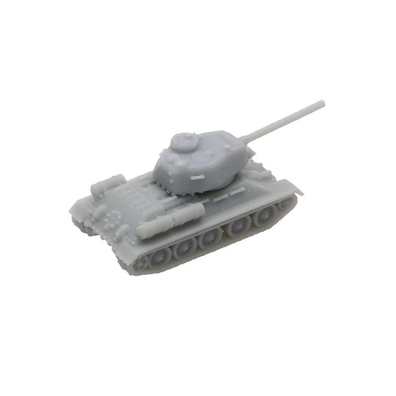 10PCS World War II Tanks T-34 1/2000 1/700 1/400 1/350 Scale Model Tank Resin Assembly Toys Battle-Vehicle for DIY Hobbys Part