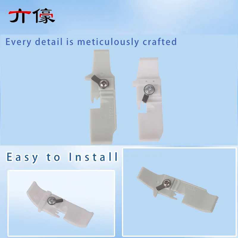 2PCS T253E T253 White Plastic Presser Foot Bottom Plate Wear-Resistant 2mm 3mm 4mm for Four Threads Siruba M700 747 Overlock Sew - view 3