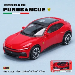 Bburago 1:43 Ferrari purogangue 488 Pista Collection SP2 250 458 488 GTB lega veicolo di lusso Diecast Cars Model Toy Collection