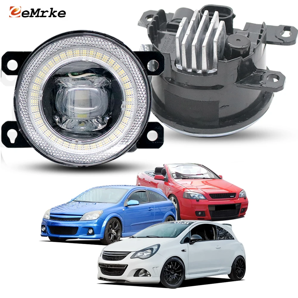 

Для Opel Holden Astra G/H OPC, Astra HSV VXR Vauxhall Corsa D OPC светодиодные противотуманные фары объектив 30 Вт Angel Eye аксессуары для внешних ламп
