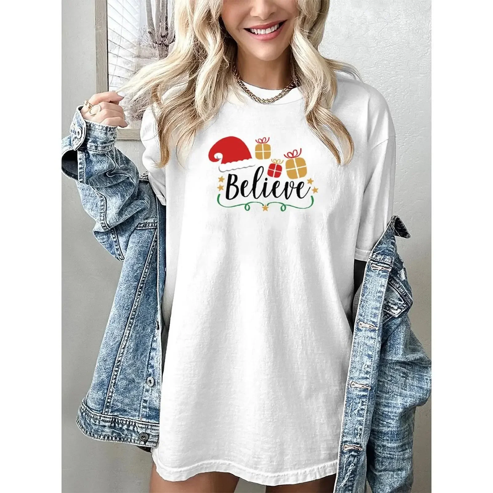 

Oversized Basic Print Tops Woman Short Sleeve T Shirt O Neck T-shirt Summer Casual Tee For Women Tops Y2k Harajuku Streetwear