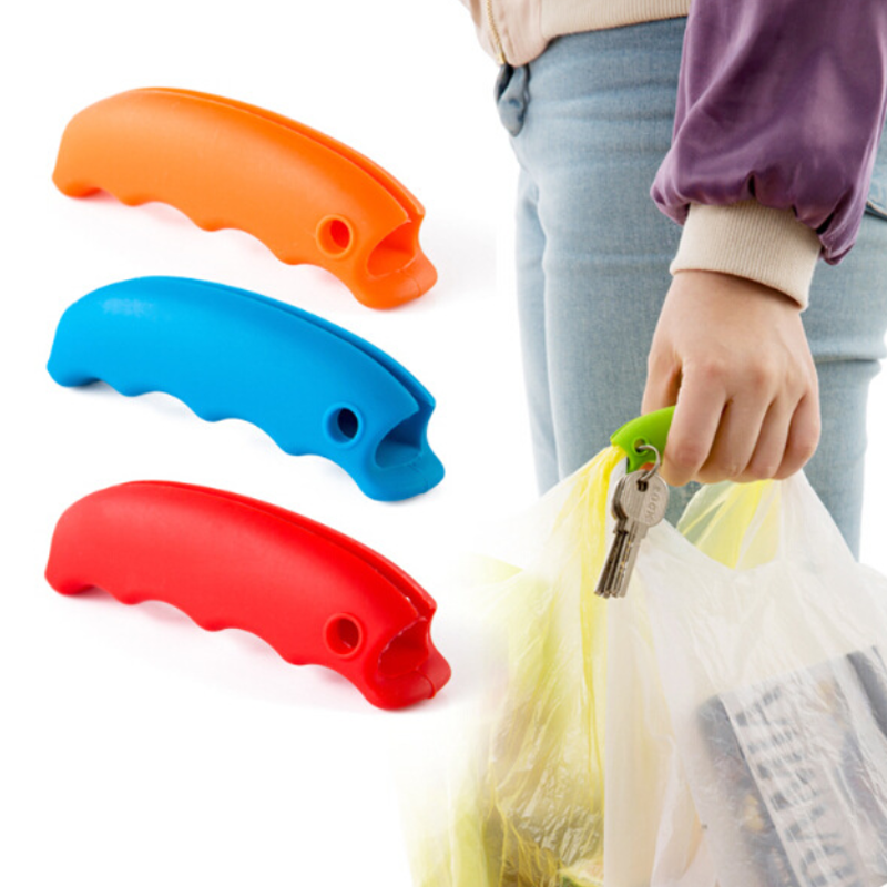  Multifunction Shopping Bag Carrying Handle Tools Silicone Knob Relaxed Carry Shopping Handle Bag Clips Handler Kitchen Tools 