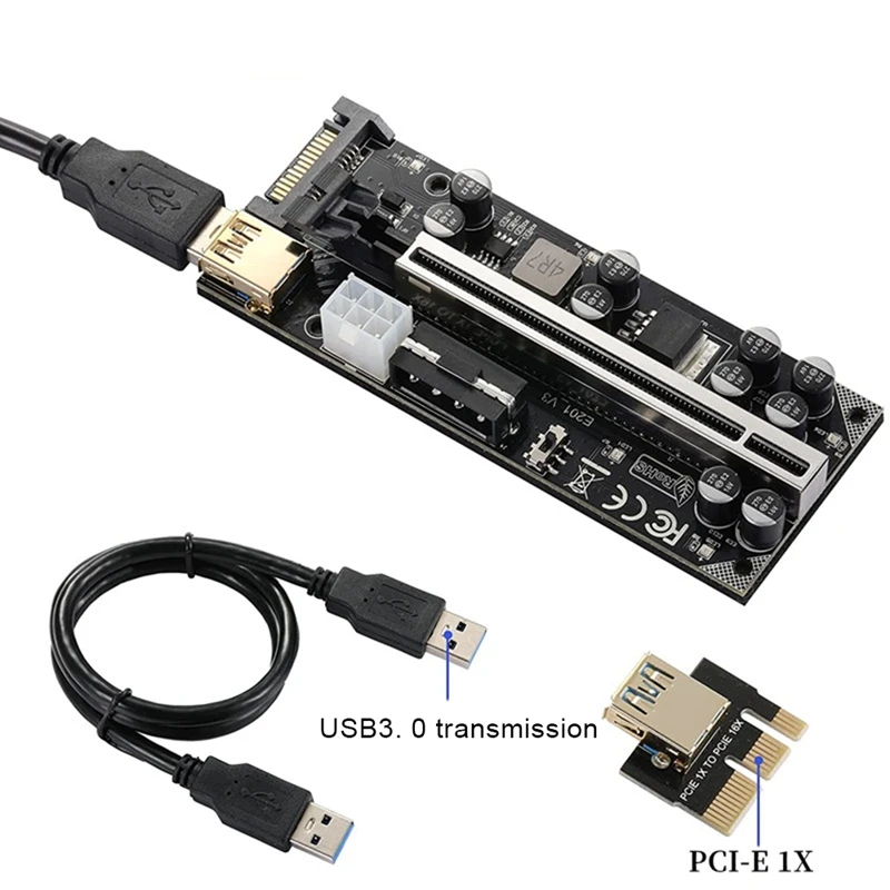 PCI-E 1X To 16X Graphics Card Extension Cable V009S PRO PCI-E 1X To 16X Graphics Card To Wiring Card