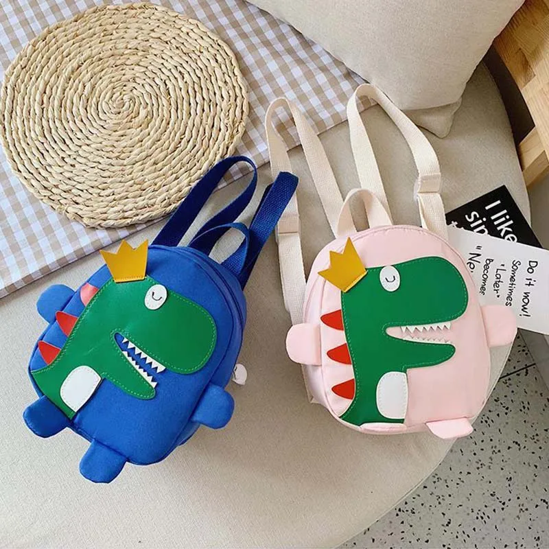 

Kids Dinosaur Backpack Cute Cartoon Children Backpacks Oxford Cloth Large-capacity Waterproof Durable Preschooler School Bag