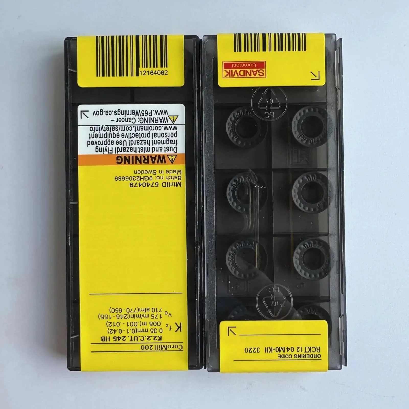 

Original SANDVIK / RCKT1204M0-KH 3220 / Hard alloy CNC Blade 10 Pcs