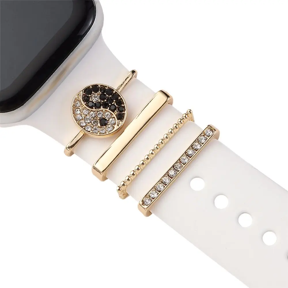 

Metal Diamond Watch Band Ornament Decorative Ring Wristbelt Charms Strap Accessories Brooch Bracelet 2022 New Trendy