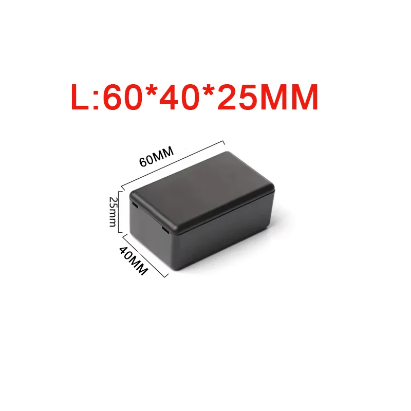 2PCS Plastic Waterproof Black Box DIY Housing Instrument Case Plastic Electronic Project Box Electric Supplies