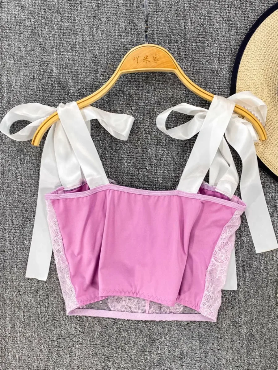 Foamlina Hic مثير الدانتيل الرسن سترة الكورسيهات المرأة صيف جديد ملابس خارجية داخلية رقيقة ضئيلة الأشرطة البنطال القصير موضة بوستير