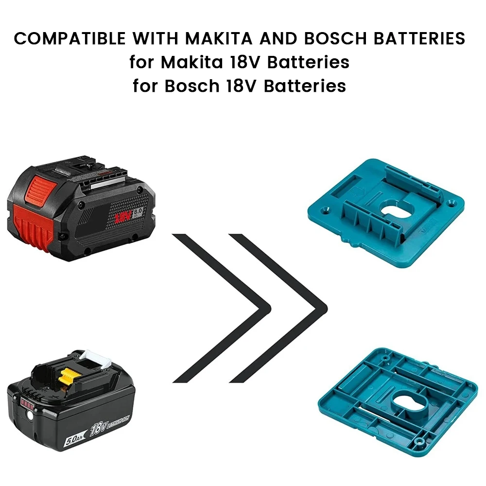 5–10 Packungen Batteriehalter für 18-V-Batterien von Makita, Wandmontage-Batterien, Aufbewahrungsorganisator für BL1840 für Arbeitswagen, Regal, Werkzeugkasten – Detail 3