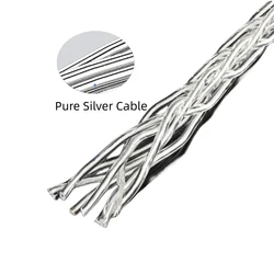 18AWG Pure Silver Audio Cable Bulk for DIY Audio RCA XLR Headset Mobile Phone USB Power Cord