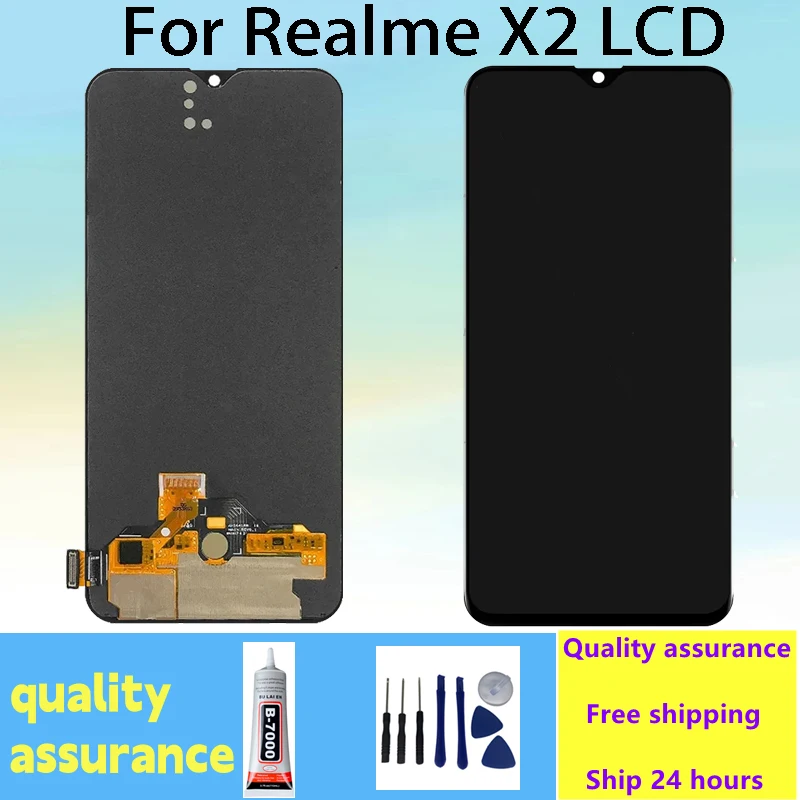 For OPPO Realme XT RMX1921 LCD Display Screen For Realme X2 LCD Touch RMX1992 RMX1993 RMX1991 Display Digitizer Assembly