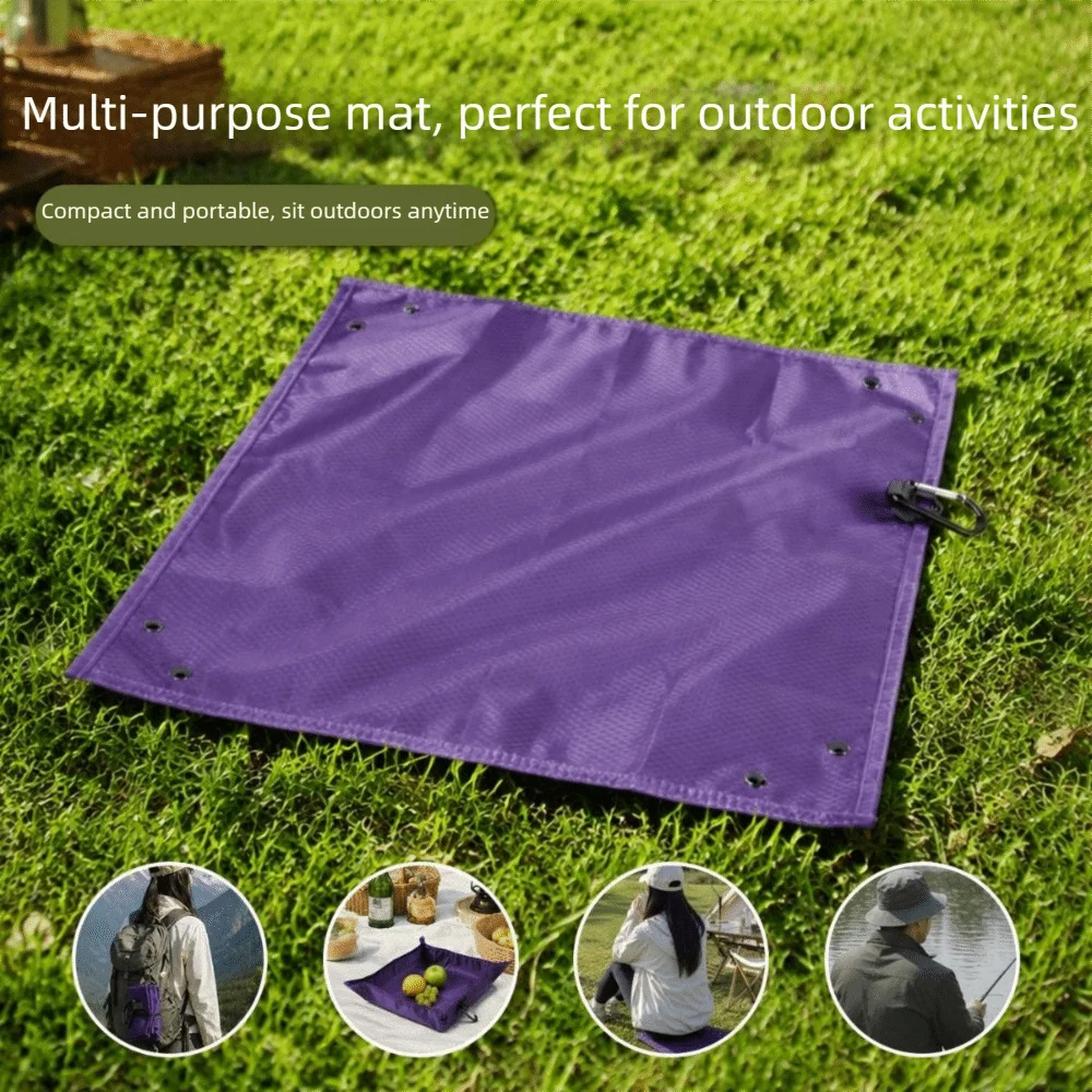 Ultra Light Folding Seat Cushion Waterproof Foldable Outdoor Moisture-proof Pad Palm Size Convenient Picnic Fruit Tray Picnic