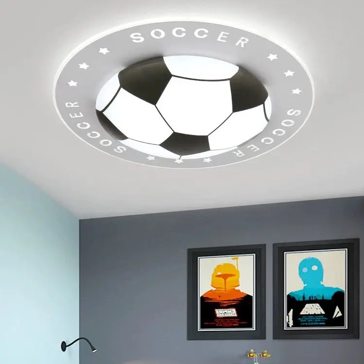 Cartoon creative  football ceiling lamp boy bedroom children's room lamp lovely color basketball boy ceiling lamp