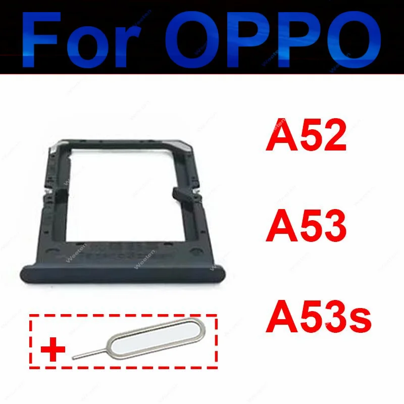 Sim Card Tray Holder For OPPO A52 A53 A53s 4G 5G (2020) Dual SIM SD Card Slot Reader  Holder Adapter Replacement Repair Parts