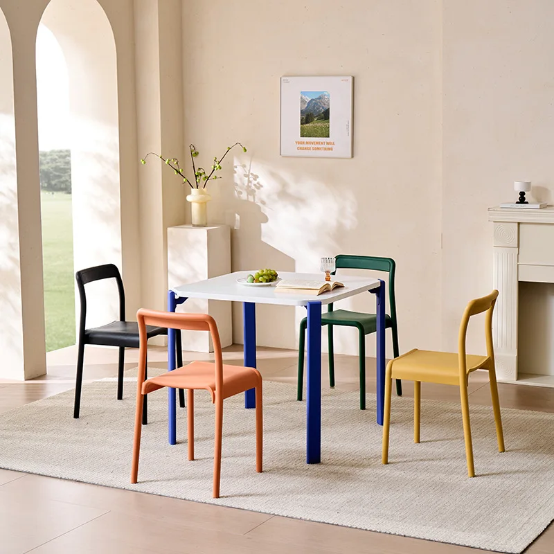 

Customizable Outdoor Plastic Chair Thickened Eco-Friendly Household Stackable