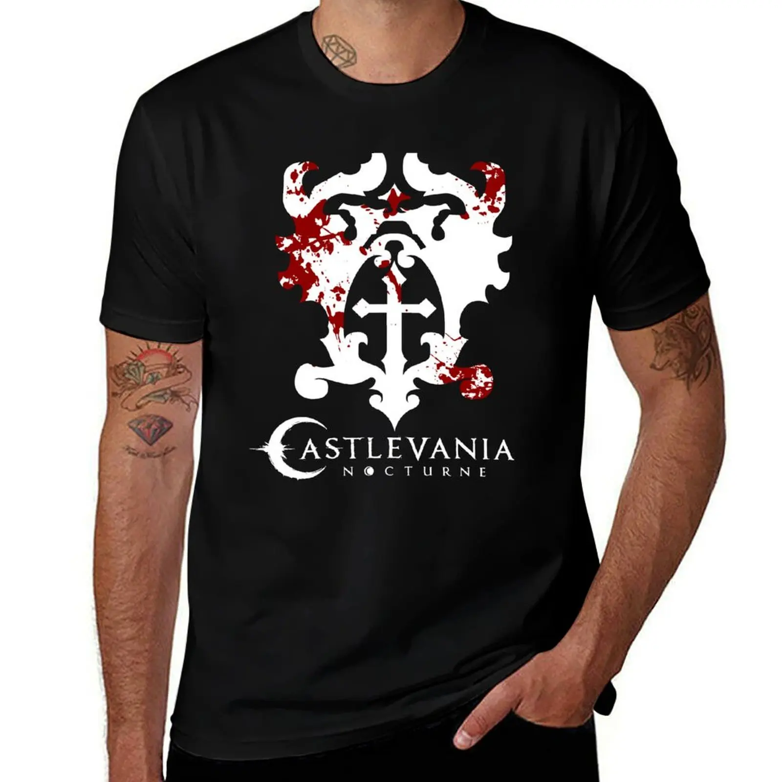 Camiseta CASTLEVANIA, NETFLIX, Nocturne, Richter Belmont, camiseta de manga corta con estampado moderno