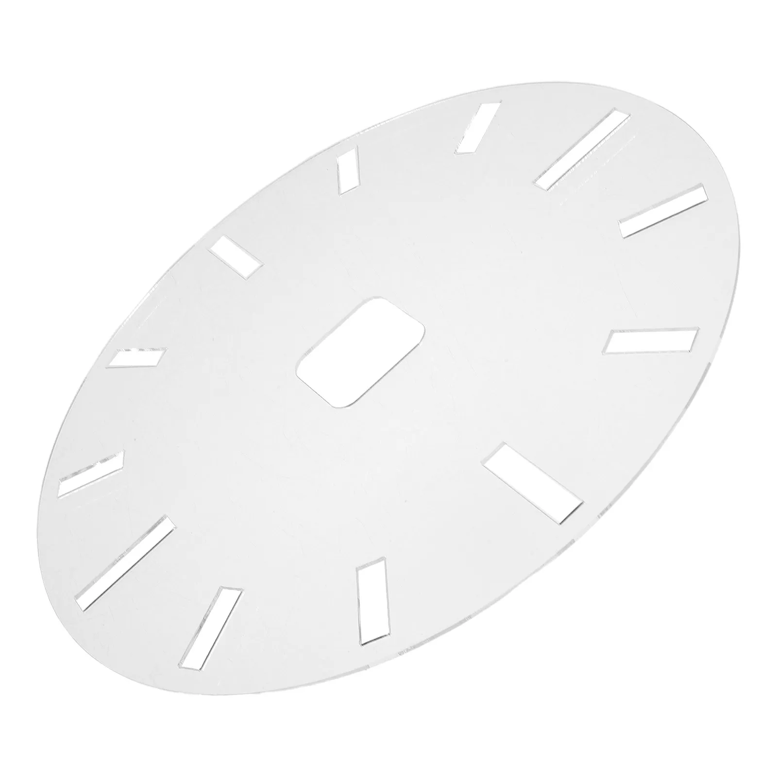 Acrylic Clock Face Template Woodworking Router Template DIY Clock Dial Mold Inlay Guide Reusable Stencil