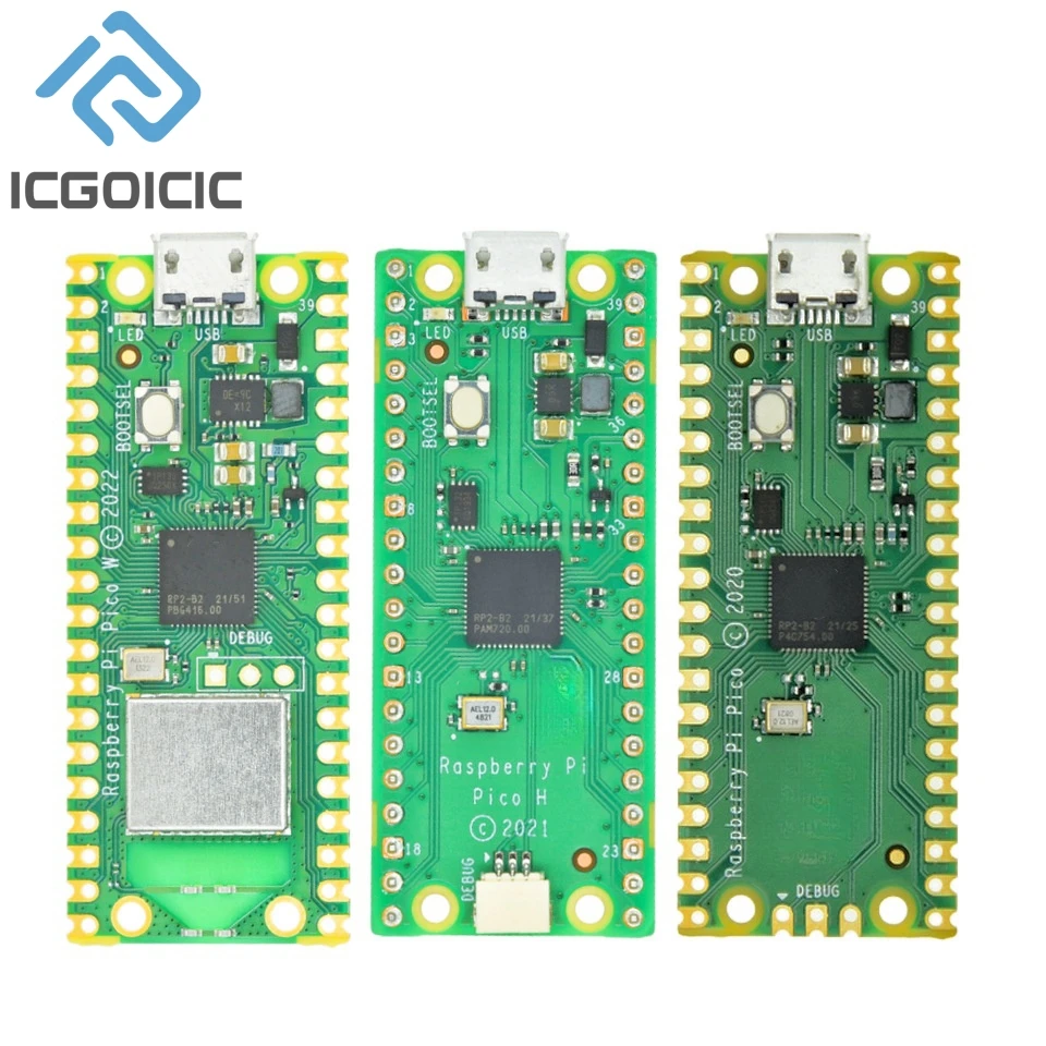 Raspberry Pi Pico W z bezprzewodową płytą rozwojową WiFi, Pico lub Pico H z nagłówkiem pinowym, obsługa MciroPython/C++