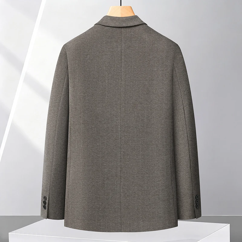 2026 autumn and winter new men's single-breasted wool jacket with detachable inner men liner down coat casual down jacket male