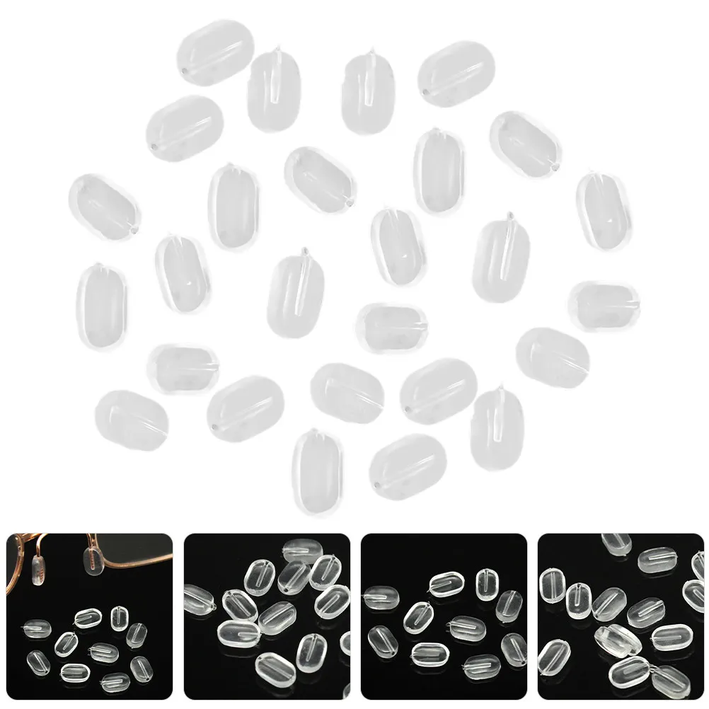 

20 Pairs Glasses Nose Pads Frame Nose Supports Soft Silicone Anti-Slip Replacement Cushions for Eyeglasses Sunglasses Optical